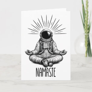 Carte Espace de méditation de yoga de l'astronaute Namas