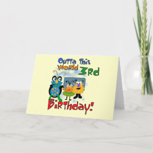 Carte Espace extra-atmosphérique 3ème anniversaire Tshir