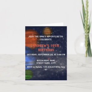 Carte Espace extra-atmosphérique avec planètes et galaxi