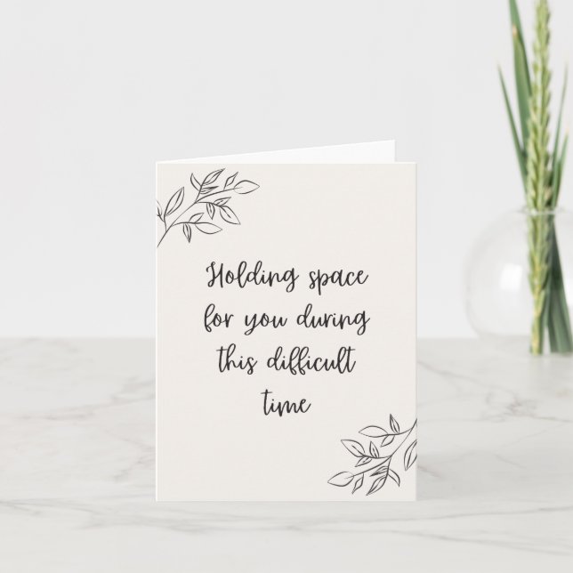 Carte Espace pendant les périodes difficiles, couleur cr (Devant)