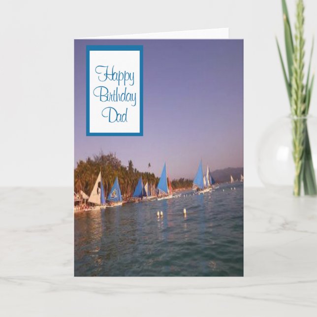 Carte Espaces extérieurs Papa Anniversaire (Devant)