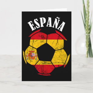 Carte Espagne Drapeau Espagne Joueur de Football Fierté