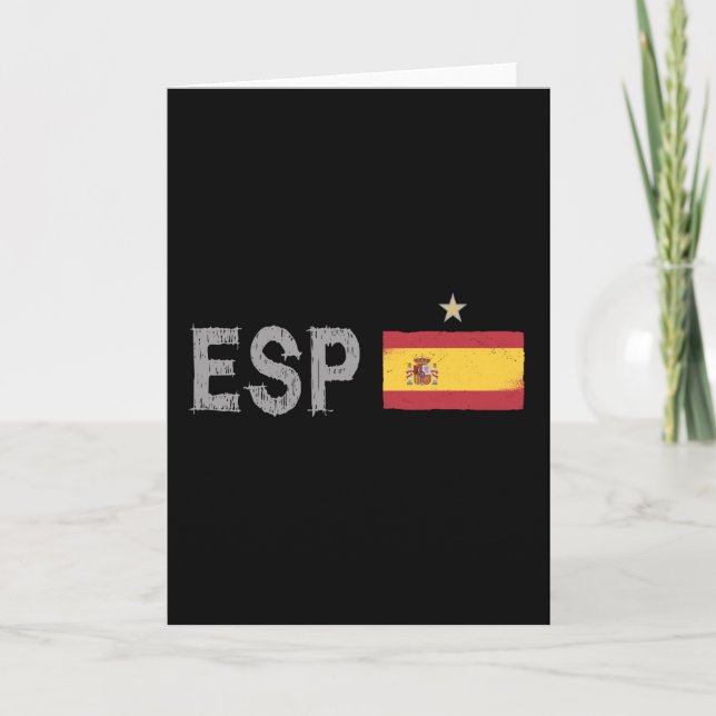 Carte Espagne Football Fan Chemise Espagnole Drapeau (Devant)
