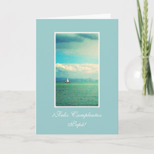 Carte Espagnol : L'anniversaire du papa de pai- de