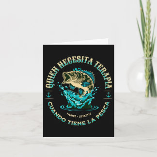 Carte Espagnol Pêche Terapia En Espanol Para Pescador