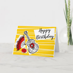 Carte Espagnol Souvenirs Anniversaire Texte paysage