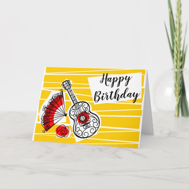 Carte Espagnol Souvenirs Anniversaire Texte paysage (Devant)