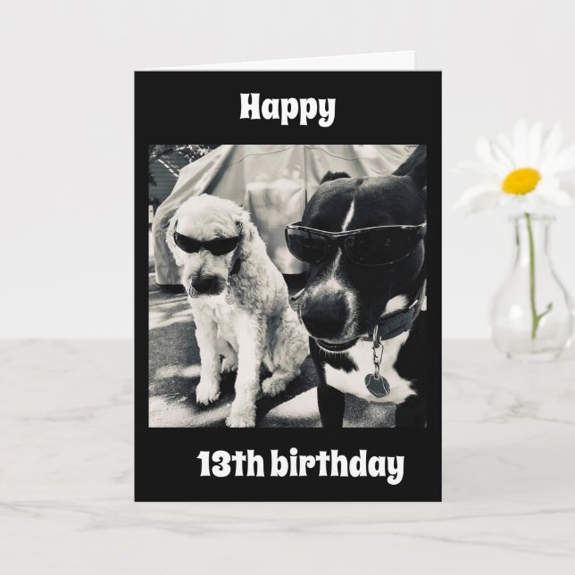 Carte ESPÉREZ QUE VOTRE 13e ANNIVERSAIRE EST LE "PLUS CO (Petite plante)