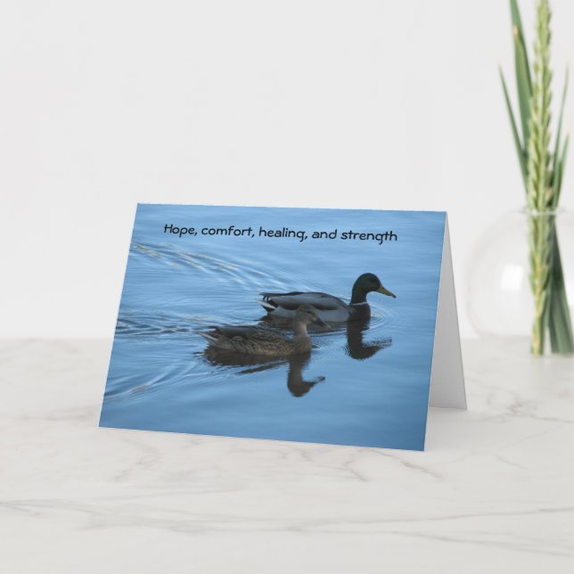 Carte Espoir, confort, guérison et force (Devant)