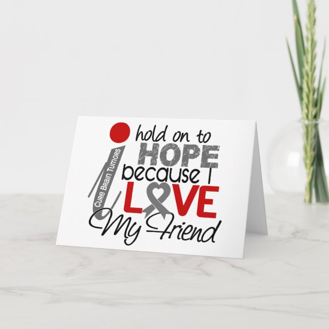 Carte Espoir Pour Mon Ami Tumor Cerveau (Devant)