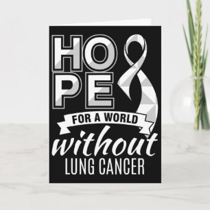 Carte Espoir pour un monde sans cancer du poumon
