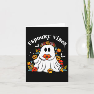 Carte Espooky Vibes Maestra Halloween espagnol mexicain