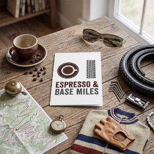 Carte Espresso et Base Miles Cyclisme Amateur de Café