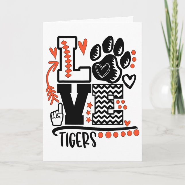 Carte Esprit de l'école de la patte de maman Tigers de F (Devant)