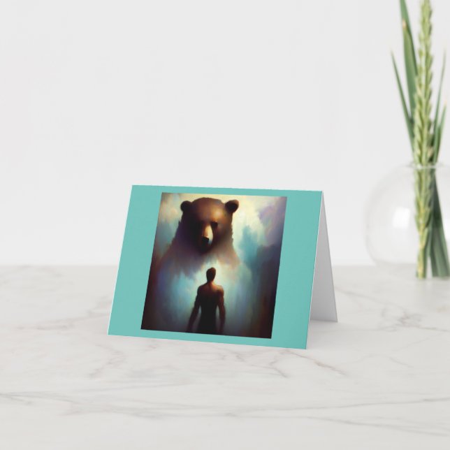 Carte Esprit Ours animal 1 (Devant)
