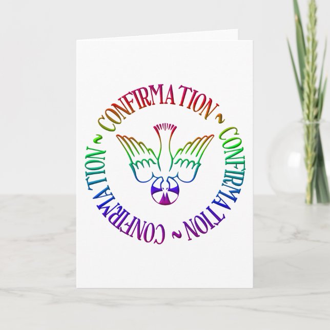 Carte Esprit Saint - Confirmation (Devant)