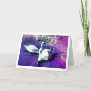 Carte Esprits de cygne art d'oiseau