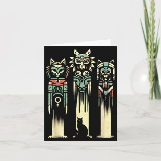 Carte Esprits du Totem des Chats - Chat Époïque Hallowee
