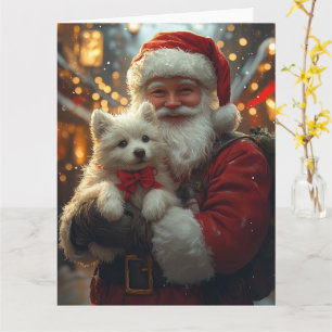 Carte Esquimau américain avec le Père Noël Noël festif