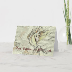 Carte esquissée de licorne