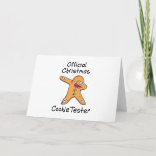 Carte Essai officiel de cookie de Noël