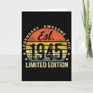Carte Est 1945 Édition Limitée 80e Anniversaire Vintage