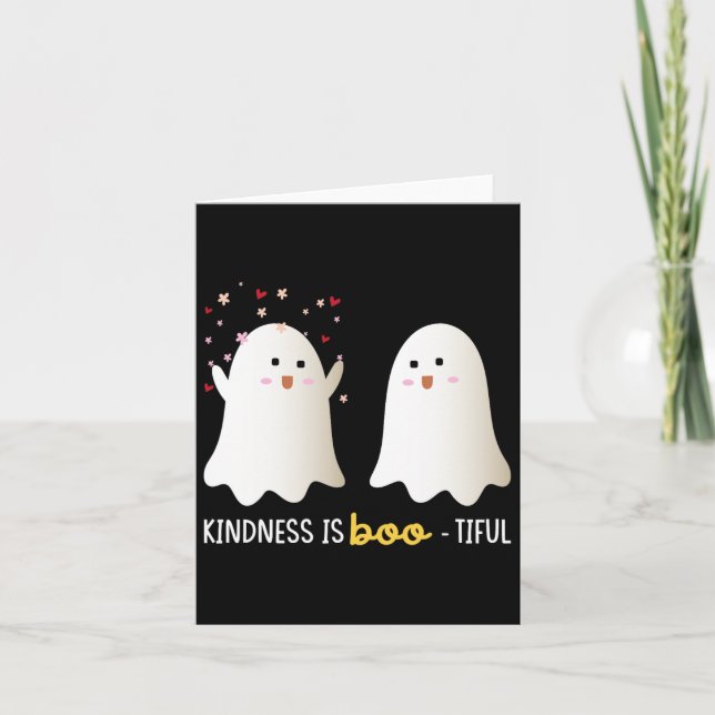 Carte Est Bou Mignonne Enseignant Mignonne Fantôme Booti (Devant)