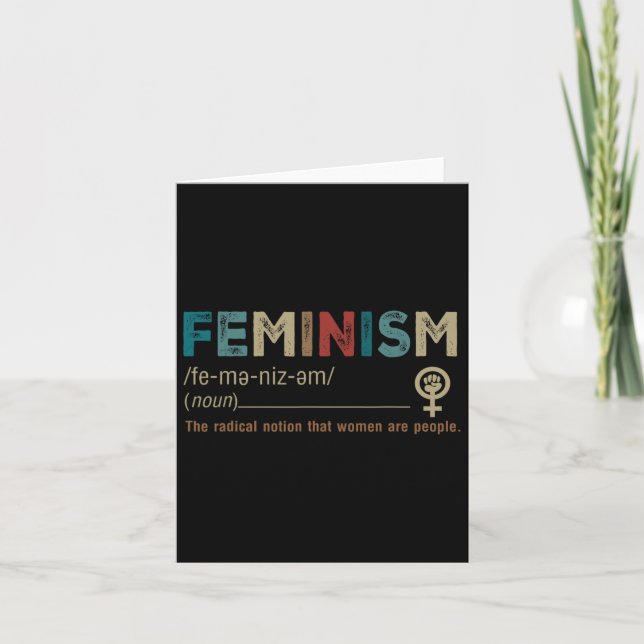 Carte Est-Ce La Notion Radicale Que Les Femmes Sont Des  (Devant)
