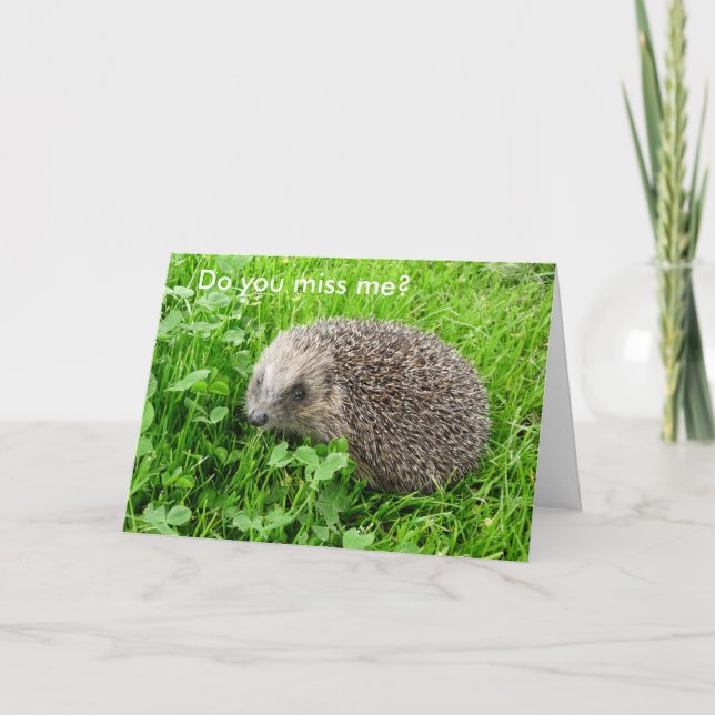 Carte "Est-ce que je te manque ? " (Devant)