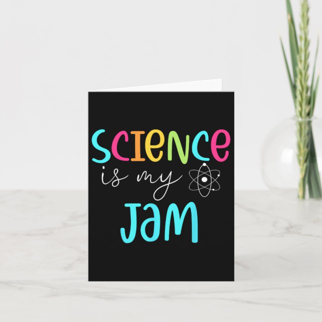 Carte Est-Ce Que Mon Jam Mignonne Enseignant Science App (Devant)