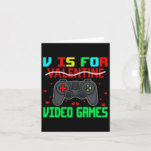 Carte Est Pour Les Jeux Vidéo Drôle Saint Valentin Jeu A