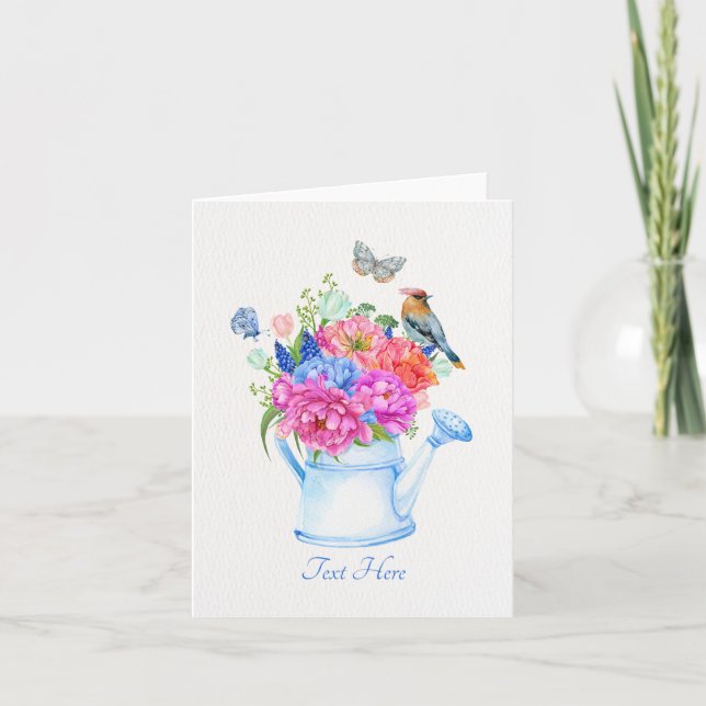 Carte esthétique bouquet de fleurs (Devant)