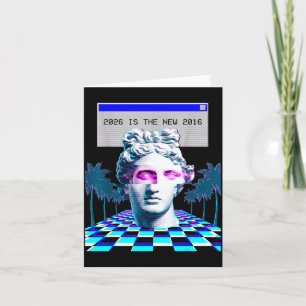 Carte Esthétique de statue de Glitch Vaporwave 2016 neuv