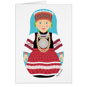 Carte Estonienne Seto Matryoshka