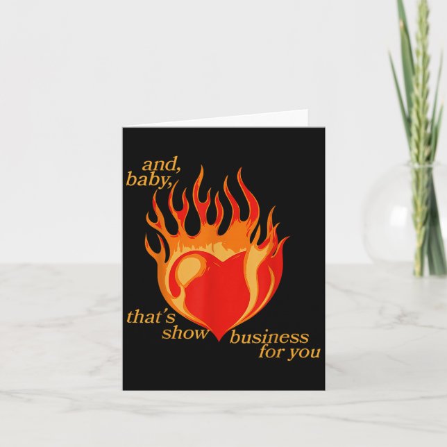 Carte Et Baby Thats Montrent Des Affaires Pour Vous (Devant)