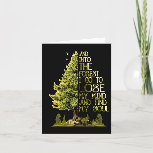 Carte Et Dans La Forêt Je Vais Perdre Mon Esprit Et Trou (Devant)