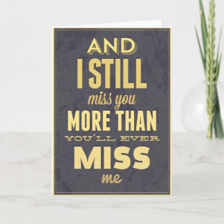 Carte Et d'I toujours Mlle Mlle Me de Mlle You More Than