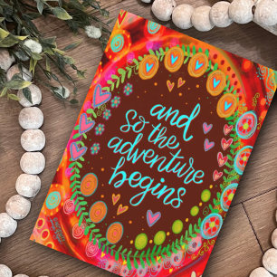 Carte Et donc l'aventure commence à s'amuser inspirant