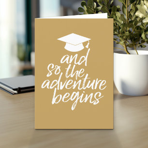 Carte Et Donc L'Aventure Commence - Graduation