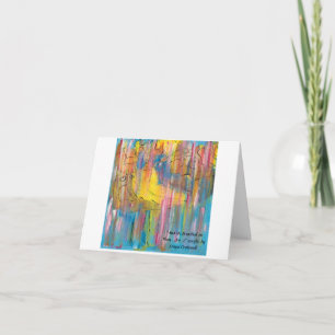 Carte "Et il a respiré sur eux...no 2" salut plié