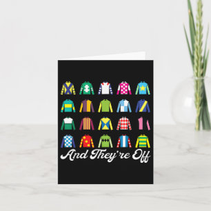 Carte Et Ils Hors Cheval Racing Derby Day Funny Silks