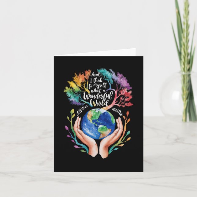 Carte Et Je Me Pense Que C'Est Une Merveilleuse Terre Mo (Devant)