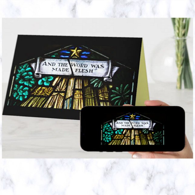 Carte Et Le Mot Fut Fabriqué Flesh Christmas (Créateur téléchargé)