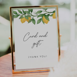 carte et pancarte de cadeau pour baby shower petit