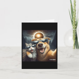 Carte Et Selfie De Chien Avec Solaire 2024 Eclipse Porta