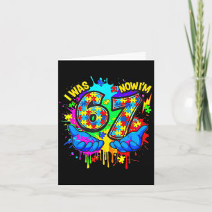 Carte Était 6 7 ans anniversaire six sept sensibilisatio