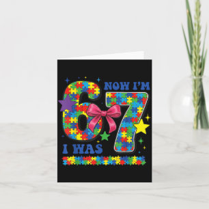 Carte était 6 7 Six Sept Fille d'anniversaire de sensibi