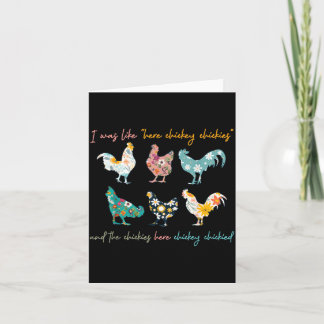 Carte était comme ici Chicky Chickies et les Chickies