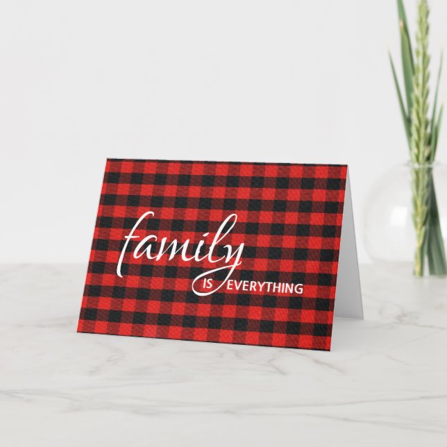 Carte Étape Buffalo Plaid de Brother Anniversaire (Devant)
