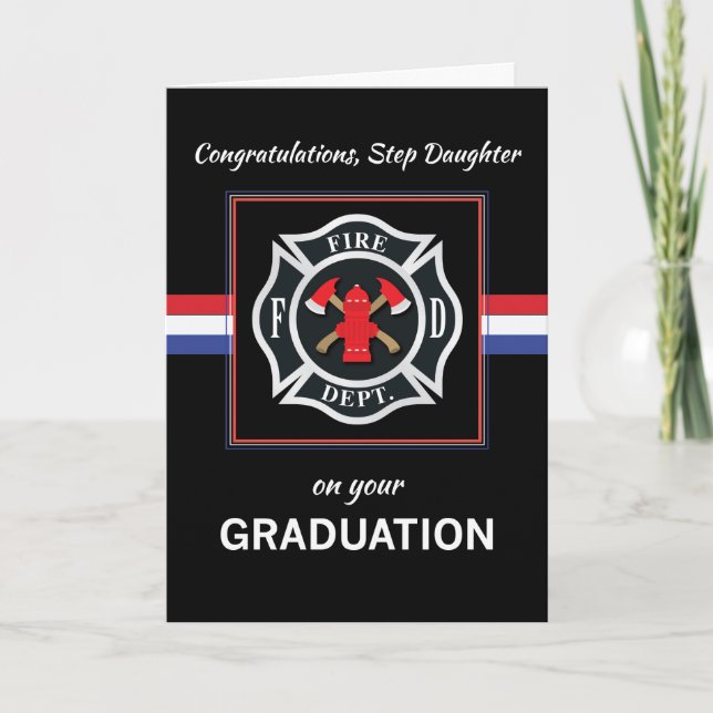 Carte Étape Fille Département d'incendie Académie Gradua (Devant)